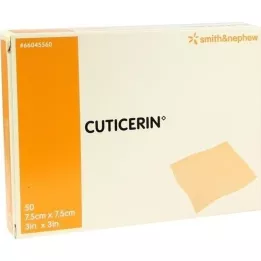 CUTICERIN gasa de 7,5x7,5 cm con recubrimiento de pomada, 50 uds