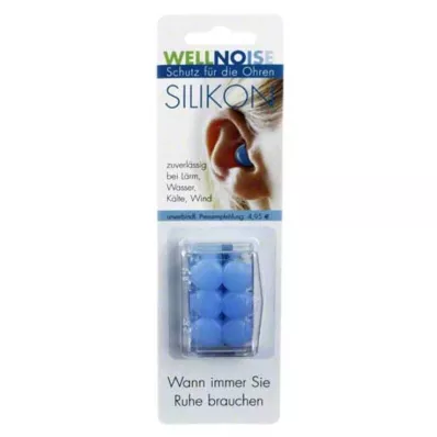WELLNOISE Tapones para los oídos blister azul, 3X2 uds