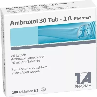 AMBROXOL 30 comprimidos Tab-1A Pharma, 100 uds