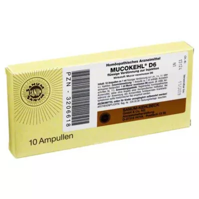 MUCOKEHL Ampollas D 6, 10X1 ml