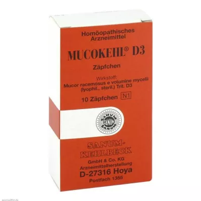 MUCOKEHL Supositorios D 3, 10 uds