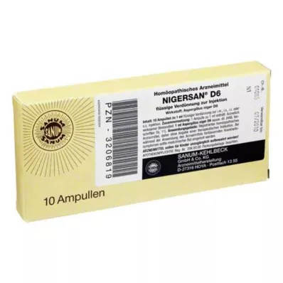 NIGERSAN D 6 Ampollas, 10X1 ml