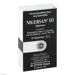 NIGERSAN D 3 Supositorios, 10 uds