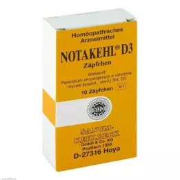 NOTAKEHL D 3 Supositorios, 10 uds