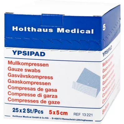 MULLKOMPRESSEN Ypsipad 5x5 cm estéril 8x, 25X2 uds