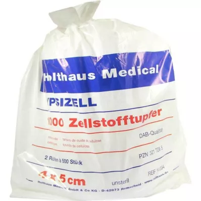 ZELLSTOFFTUPFER Ypsizell 4x5 cm, 1000 unidades ZELLSTOFFTUPFER Ypsizell 4x5 cm, 1000 unidades