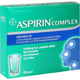 ASPIRIN COMPLEX sobre con gránulos para la preparación de una suspensión para administración, 10 uds