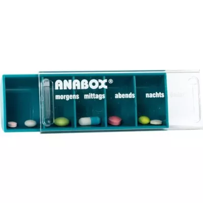 ANABOX Caja de día turquesa, 1 ud