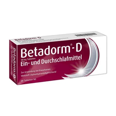 BETADORM Pastillas D, 20 uds BETADORM Pastillas D, 20 uds