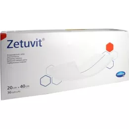 ZETUVIT Compresas absorbentes no estériles 20x40 cm, 30 uds