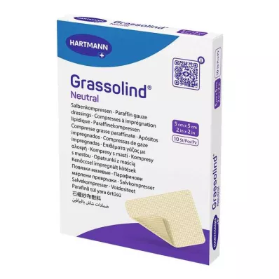 GRASSOLIND Compresas de pomada 5x5 cm estériles, 10 uds