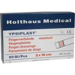 FINGERVERBAND Ypsiplast 2x18 cm piel elástica, 50 uds