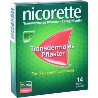 NICORETTE TX Parche 25 mg, 14 uds