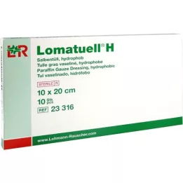 LOMATUELL H Pomada tul 10x20 cm estéril, 10 uds