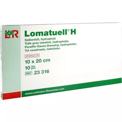 LOMATUELL H Pomada tul 10x20 cm estéril, 10 uds