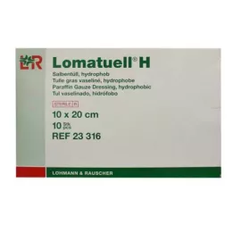 LOMATUELL H Pomada tul 10x20 cm estéril, 10 uds