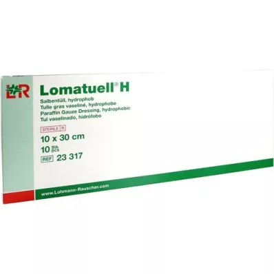 LOMATUELL H Pomada tul 10x30 cm estéril, 10 uds