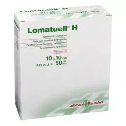 LOMATUELL H Pomada tul 10x10 cm estéril, 50 uds