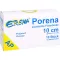 PORENA Venda de gasa elástica 10 cm blanca sin cello, 10 uds