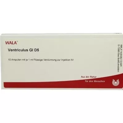 VENTRICULUS GL D 5 ampollas, 10X1 ml