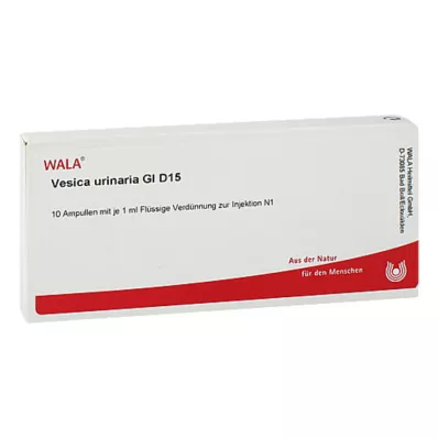 VESICA URINARIA GL D 15 Ampollas, 10X1 ml