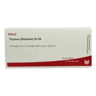 THYMUS GLANDULA GL D 8 Ampollas, 10X1 ml
