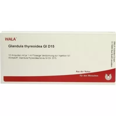 GLANDULA THYREOIDEA GL D 15 Ampollas, 10X1 ml