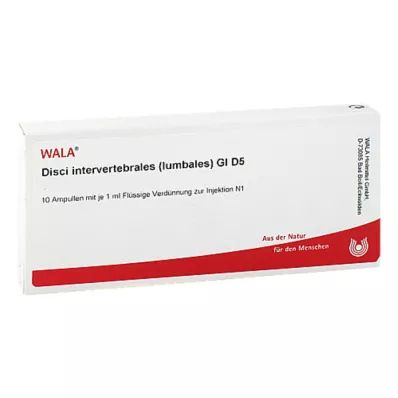 DISCI lumbares intervertebrales GL D 5 ampollas, 10X1 ml
