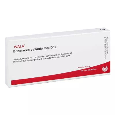 ECHINACEA E planta tota D 30 Ampollas, 10X1 ml