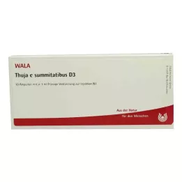 THUJA E SUMMITATIBUS D 3 Ampollas, 10X1 ml