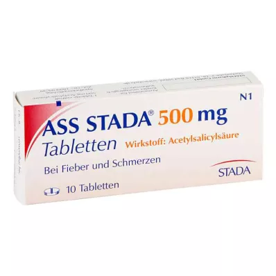 ASS STADA 500 mg comprimidos, 10 uds