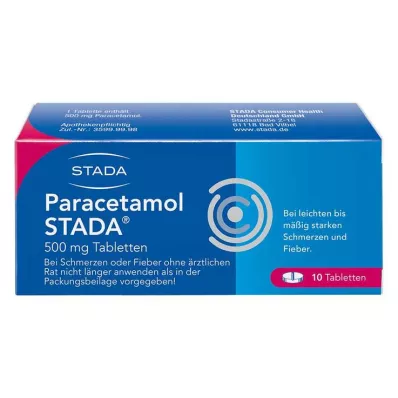PARACETAMOL STADA 500 mg comprimidos, 10 uds