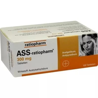 ASS-ratiopharm 300 mg comprimidos, 100 uds