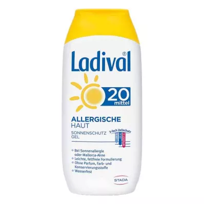 LADIVAL Gel para pieles alérgicas LSF 20, 200 ml