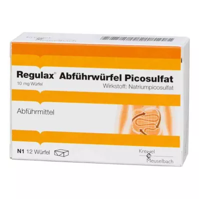 REGULAX Cubitos laxantes de picosulfato, 12 uds