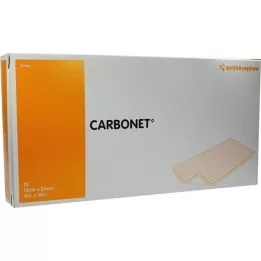 CARBONET 10x20 cm apósito absorbente de olores con carbón activo, 10 unidades