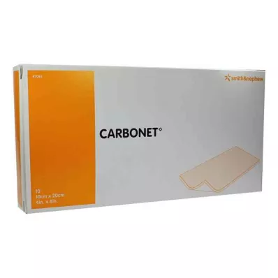 CARBONET 10x20 cm apósito absorbente de olores con carbón activo, 10 unidades