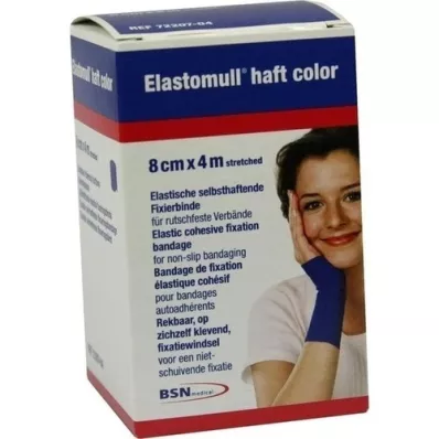 ELASTOMULL cinta adhesiva de fijación color azul 8 cmx4 m, 1 ud