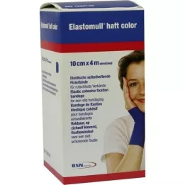 ELASTOMULL adhesivo color 10 cmx4 m banda de fijación azul, 1 ud