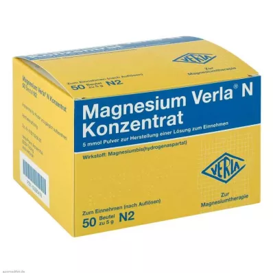 MAGNESIUM VERLA N Concentrado Plv.e.L.para Ingesta, 50 uds MAGNESIUM VERLA N Concentrado Plv.e.L.para Ingesta, 50 uds