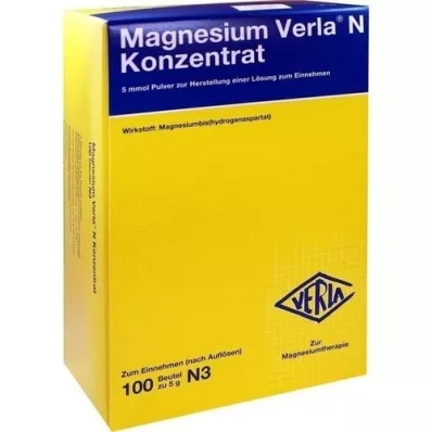 MAGNESIUM VERLA N Concentrado Plv.e.L.para Ingesta, 100 uds