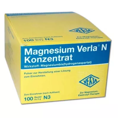MAGNESIUM VERLA N Concentrado Plv.e.L.para Ingesta, 100 uds MAGNESIUM VERLA N Concentrado Plv.e.L.para Ingesta, 100 uds
