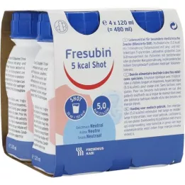 FRESUBIN 5 kcal SHOT Solución neutra, 4X120 ml