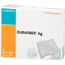DURAFIBER Vendaje Ag 5x5 cm, 10 piezas