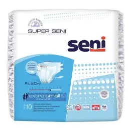 SUPER SENI Pantalones de incontinencia talla XS, 10 unidades
