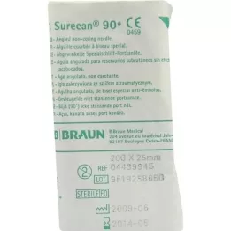 SURECAN Cánula de puerto 20 Gx25 mm acodada, 1 ud