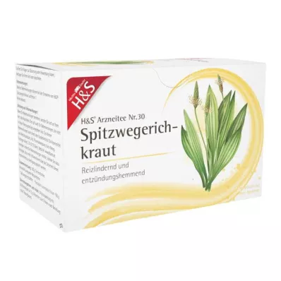 H&amp;S Bolsa filtrante de hierbas Ribwort, 20X1,5 g