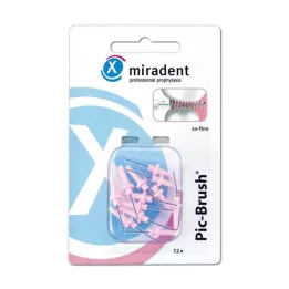MIRADENT Interd.Pic-Brush pincel de recambio xx-fino rosa, 12 uds
