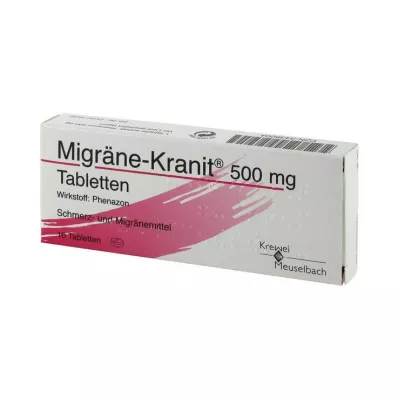 MIGRÄNE KRANIT 500 mg comprimidos, 10 uds