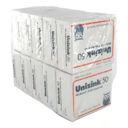 UNIZINK 50 comprimidos con cubierta entérica, 10X100 uds